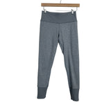 Lululemon Heathered Grey Zippered Hem Leggings- Size 6 (Inseam 23")