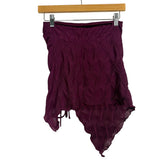 Silence + Noise Cranberry Cinched Side Strapless Top- Size S