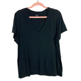 Madewell Black V-Neck Tee- Size XL (see notes)