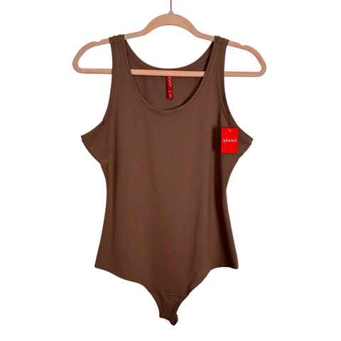 Spanx Mochaccino Scoop Neck Tank Bodysuit NWT - Size M