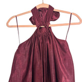 Red Dress AURA Halter Tie Side Slit Dress NWT- Size S