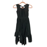 Mia Joy Washed Black Asymmetrical Hem Dress- Size 6