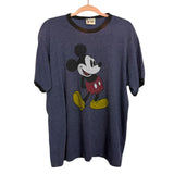 Walt Disney World Mickey Bleached Collar Tee- Size L