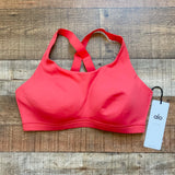 Alo Red Hot Summer with Back Criss Cross Straps Bra NWT- Size 36D