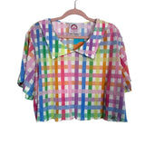 Taby Original Pastel Checkered Get Noticed  Skirt Set NWT- Size M/L