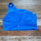 Lululemon Blue One Shoulder Sports Bra- Size 12 (see notes)