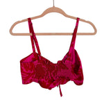 Resa Red Floral Print Bra Top - Size S