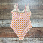 Caden Lane Checker Print Swimsuit - Size S (Sold Out Online!)