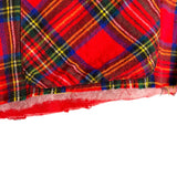 St. John's Bay Red Plaid Cropped Raw Hem Shacket - Size L