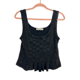 We The Free Black Acid Wash Roller Tank Top - Size M (Sold Out Online!)