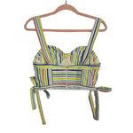 Carolina Herrera White/Multicolor Stripe Top - Size 2 (We Have Matching Skirt!)