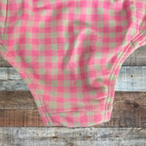 Baby Gap Pink Gingham Ruffle Swimsuit- Size 3T (see notes)