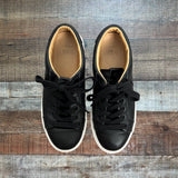 GREATS Brooklyn Black Royal Platform Leather Sneakers - Size US 7
