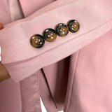 No Brand Pink Button Closure Blazer- Size M