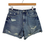 Mustard Seed Distressed Raw Hem Jean Shorts- Size S