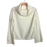 Cupshe Off White Cowl Neck Wide Sleeve Sweater- Size S