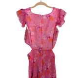 Likely Pink Floral Smocked Cutout Dress- Size 6