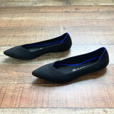 Rothys Black Pointed Ballet Flats- Size 9 (BRAND NEW CONDITION)