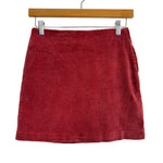 Lulu's Faded Berry Corduroy Skirt- Size XS (see notes)