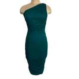 Love x Design Green One Shoulder Cinched Dress- Size S
