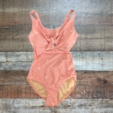 Albion Pink Polka Dot Swimsuit - Size XS