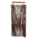 Ivy City Co Ethereal Skirt In Gold Sequin NWT - Size XL (Sold Out Online!)