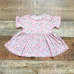 Posh Peanut Pink/Blue/Green Floral Print Dress/Top- Size 12-18M