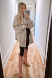 Free People Cream Shacket - Size S (See Notes)