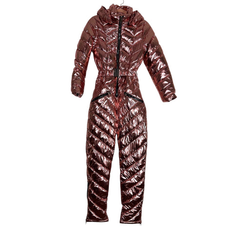 No Brand Pink Metallic Snowsuit - Size ~S (No Size Tag, Fits Like A Small)