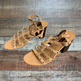 Betseyville Studded Strappy Heeled Sandals- Size 9.5 (see notes)