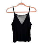 Lulus Black Mesh Detail Cami- Size M