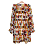 Roller Rabbit Sheer Geo Printed Dress with Liner- Size L