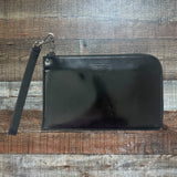 Giorgio Armani Milano Black Zip Around Wallet with Wrist Strap (LIKE NEW)