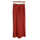 No Brand Rust Mock Neck Top Wide Pant Set- Size S (sold as set)