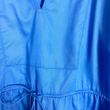 Alexis Blue Drawstring Waist Eyelet Hem Dress- Size XL (see notes)