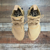 ADIDAS Tan/Animal Print La Marque Aux 3 Bandes Sneakers - Size 8 (See Notes)