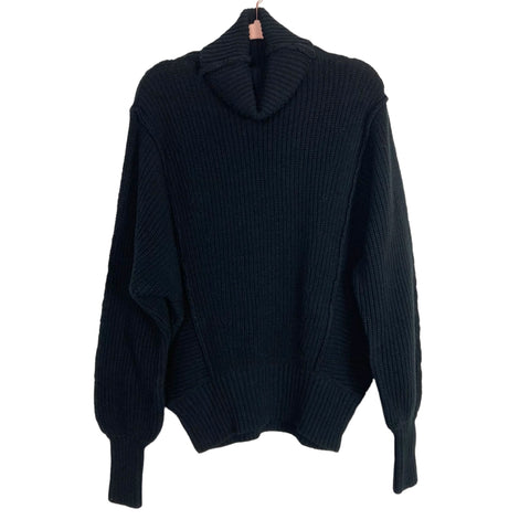 Zenana Black Turtleneck Sweater- Size S