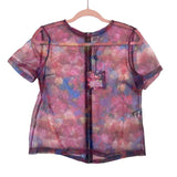 Thierry Boutemy for Opening Ceremony Sheer Back Zipper Top NWT- Size S