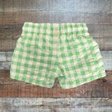 Cat & Jack Green Gingham Swim Trunks- Size 18M (see notes)