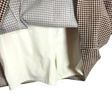 Abercrombie & Fitch Brown Gingham Dress with Shorts NWT- Size XL