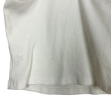 Miss Love White Ribbed Cropped Tank- Size M (See Notes)