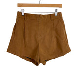 Free People Brown Faux Suede Shorts NWT- Size S