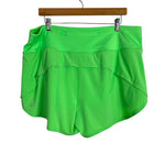 Lululemon Neon Green Running Shorts- Size 16
