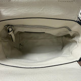 GANNI Cream with Green Marble Buckle Leather Micro Crossbody (see notes)