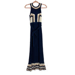 Cleobella Navy and Ivory Drew Hand Crochet Dress NWT- Size S