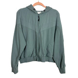 Z Supply Active Sage Green Cropped Zip Up Jacket - Size L