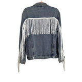 Elia-Cher Tassel Denim Jacket - Size US 8-10
