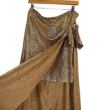 Show Me Your Mumu Gold Shimmer Skirt - Size XXL (Sold Out Online!)