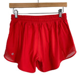 Lululemon Red with Side Mesh Running Shorts- Size 8 Tall