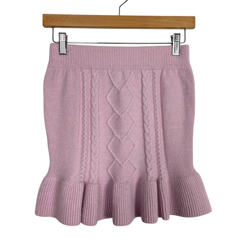 Cake For Dinner Light Pink Sweater Skirt- Size S